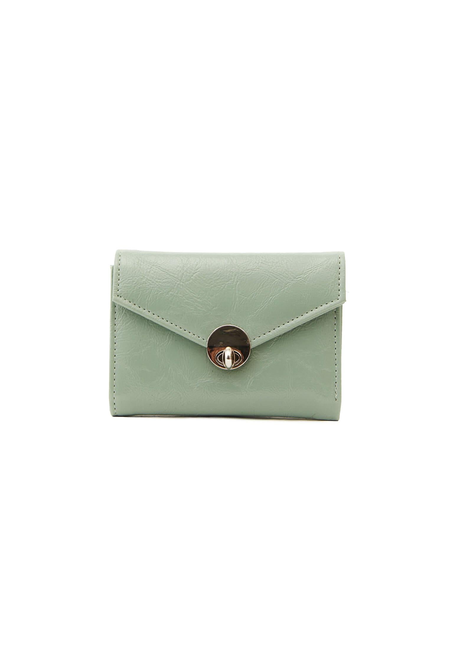 Women Functional Wallet - GREEN ASH