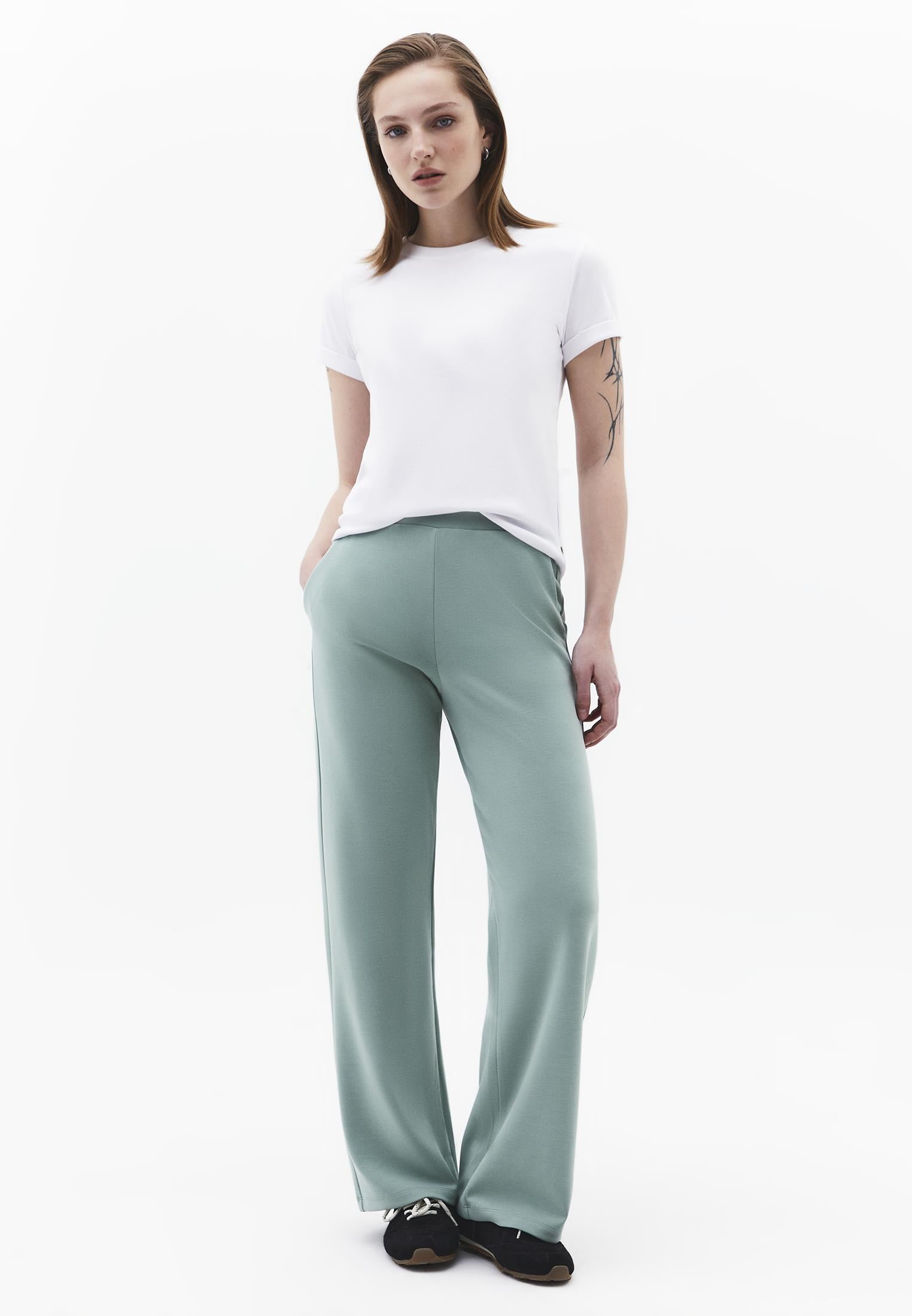 Straight Leg High Waist Sweatpant - GREEN BAY
