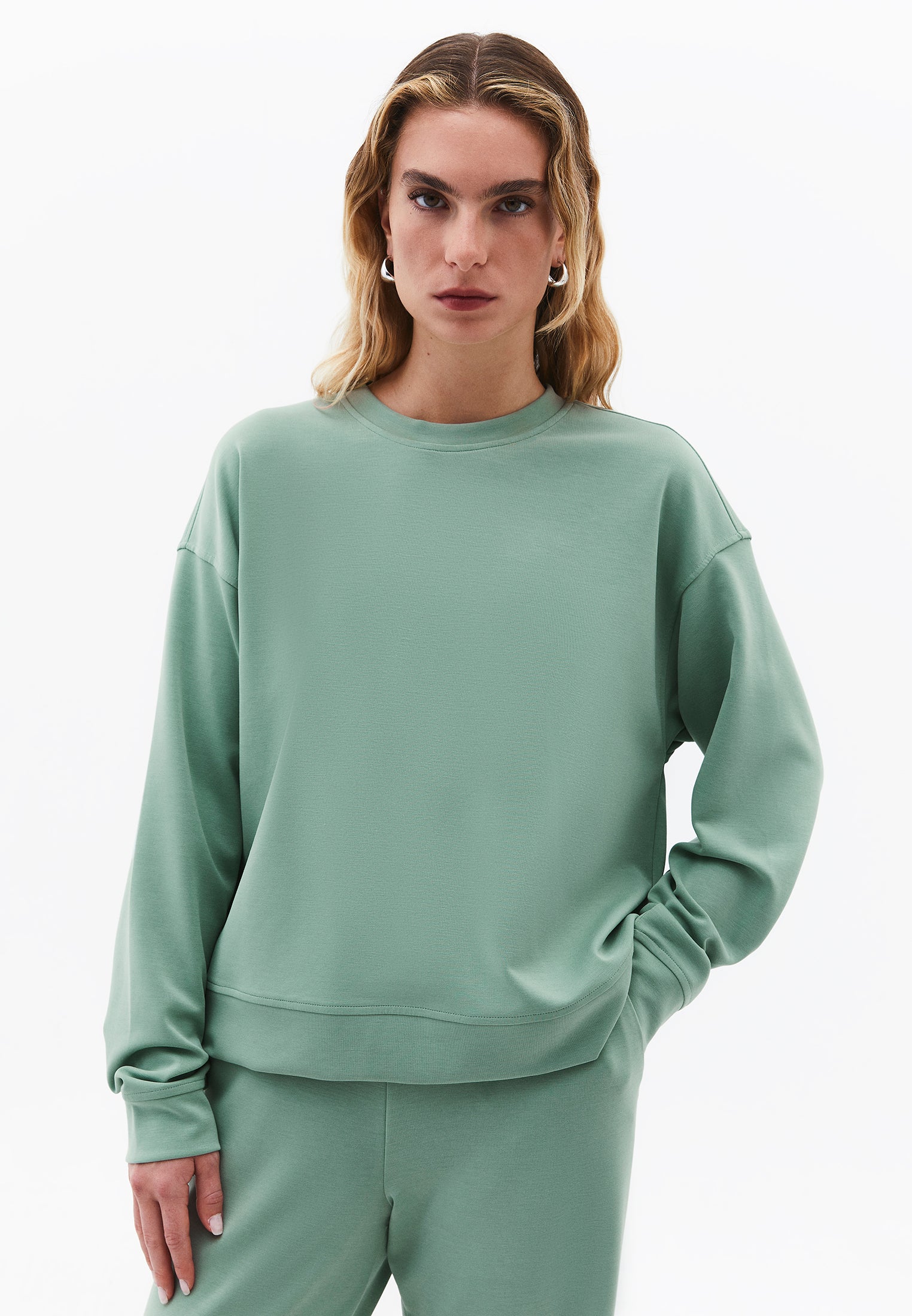 Crew Neck Long Sleeve Sweatshirt - GREEN BAY