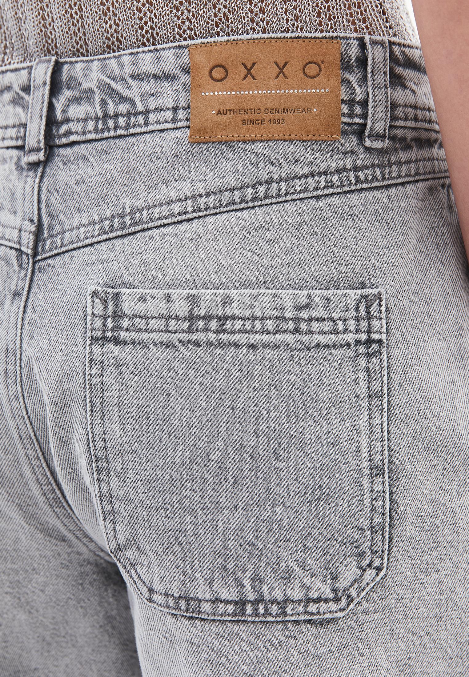 Cotton Denim Shorts - GREY DENIM