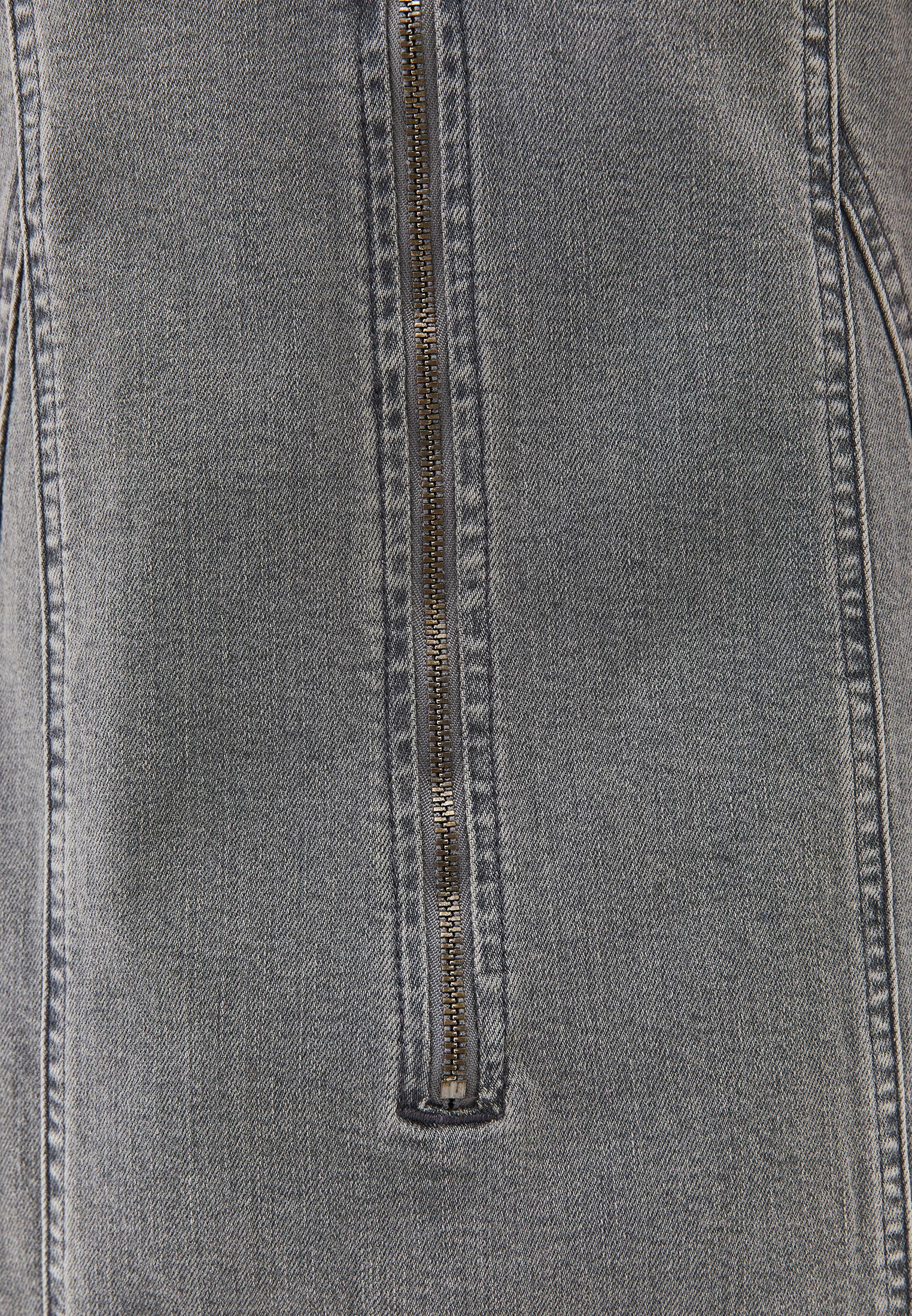 Square Neck Sleeveless Long Dress - GREY DENIM