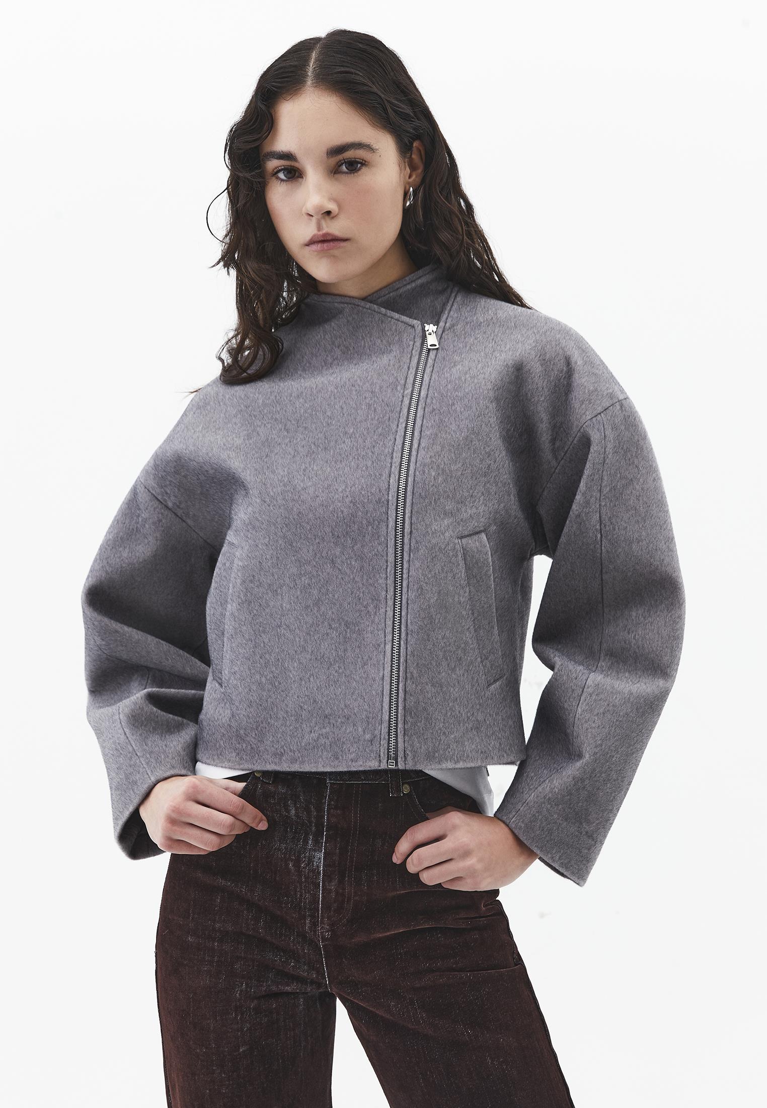 Women's Outerwear Coat - GREY MELANGE