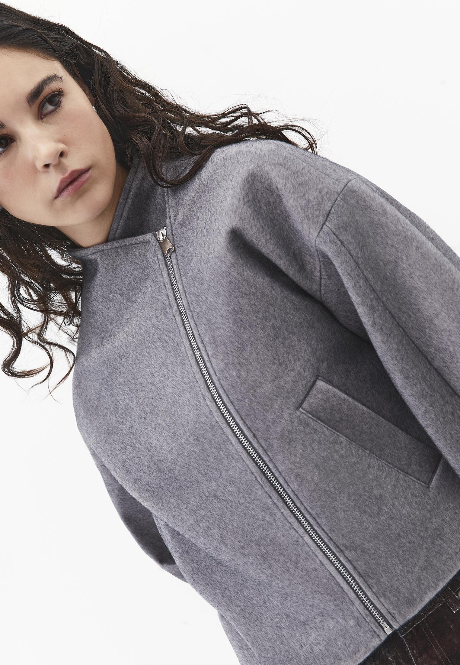 Women's Outerwear Coat - GREY MELANGE