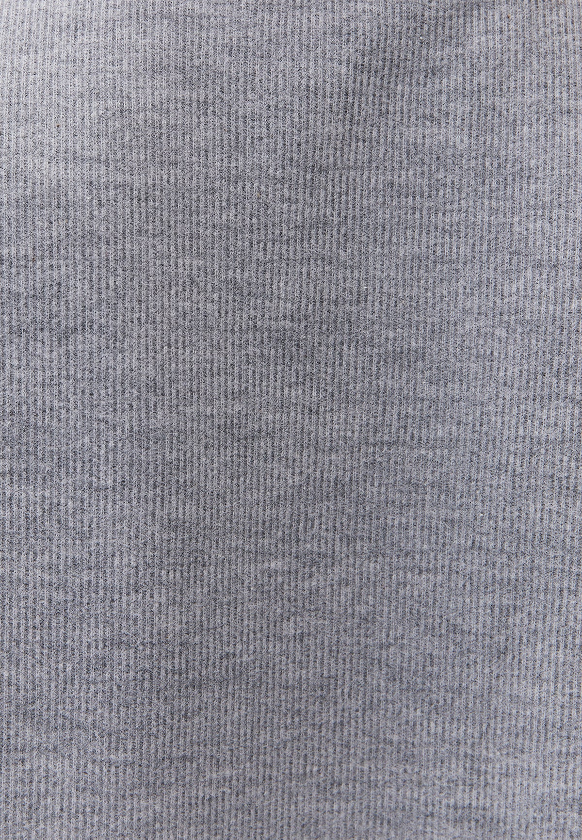 Loose Fit Zip Detail T Shirt - GREY MELANGE
