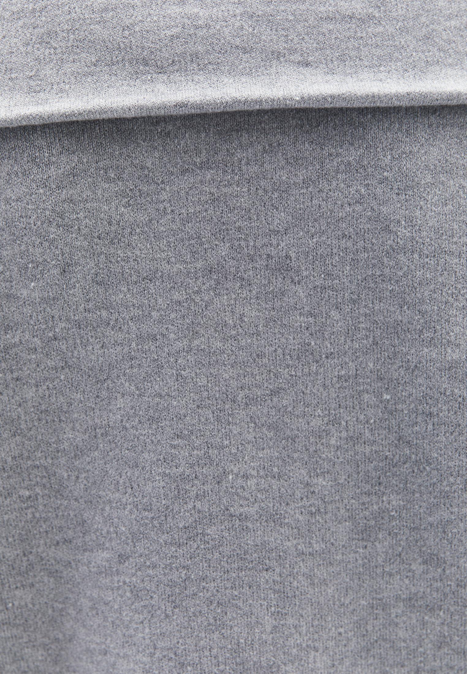 Polo Neck Viscose Sweater - GREY MELANGE