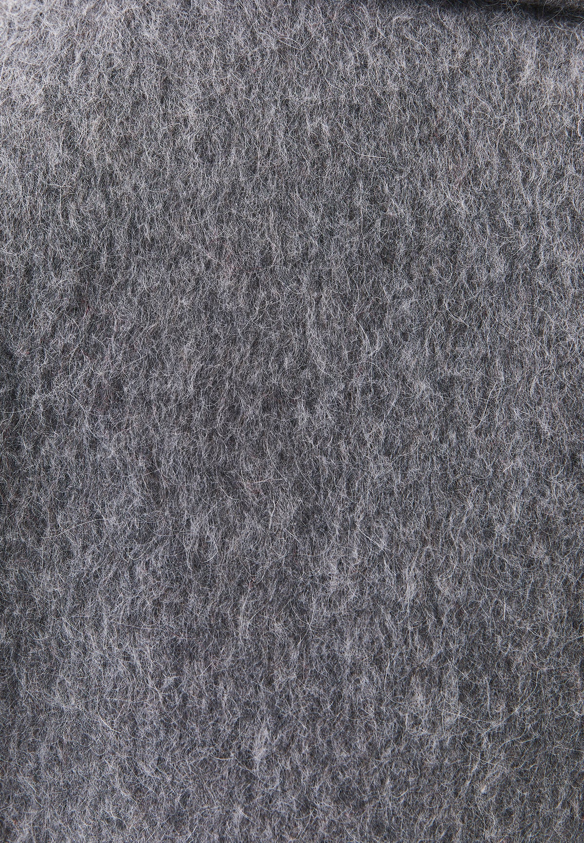 Standard Length Pleated Coat - GREY MELANGE