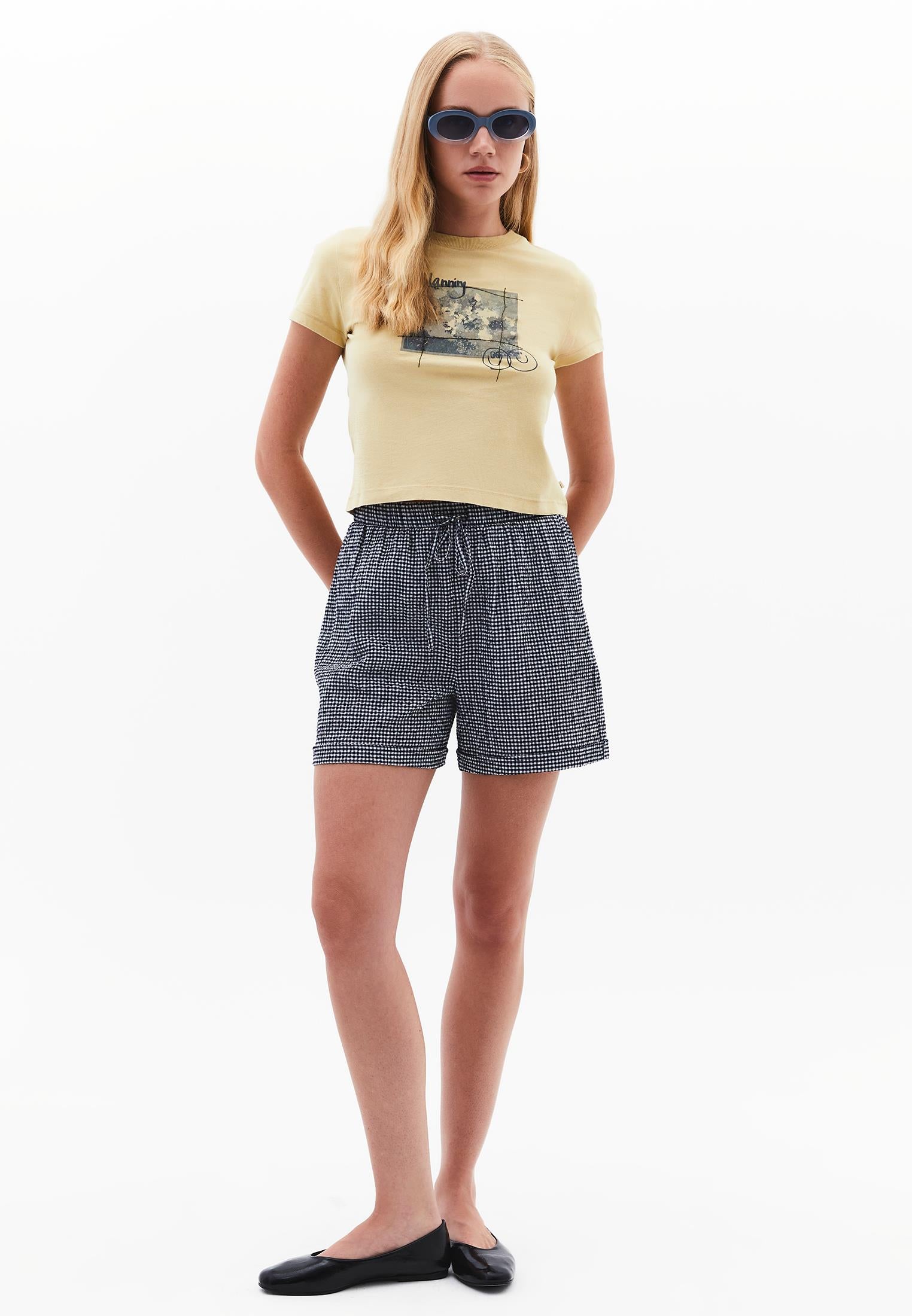Crew Neck Printed T-Shirt - HEMP