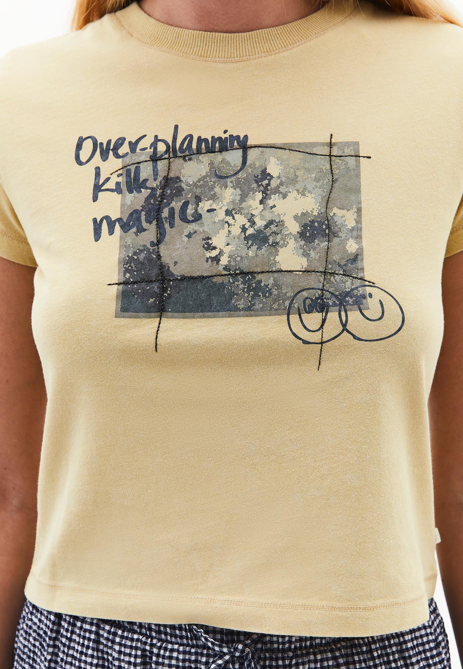 Crew Neck Printed T-Shirt - HEMP