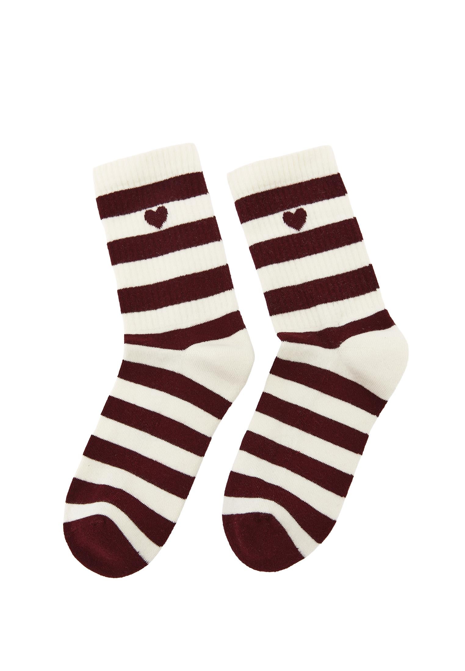 Modern Women Winter Sock - CABARNET/ICE MILK