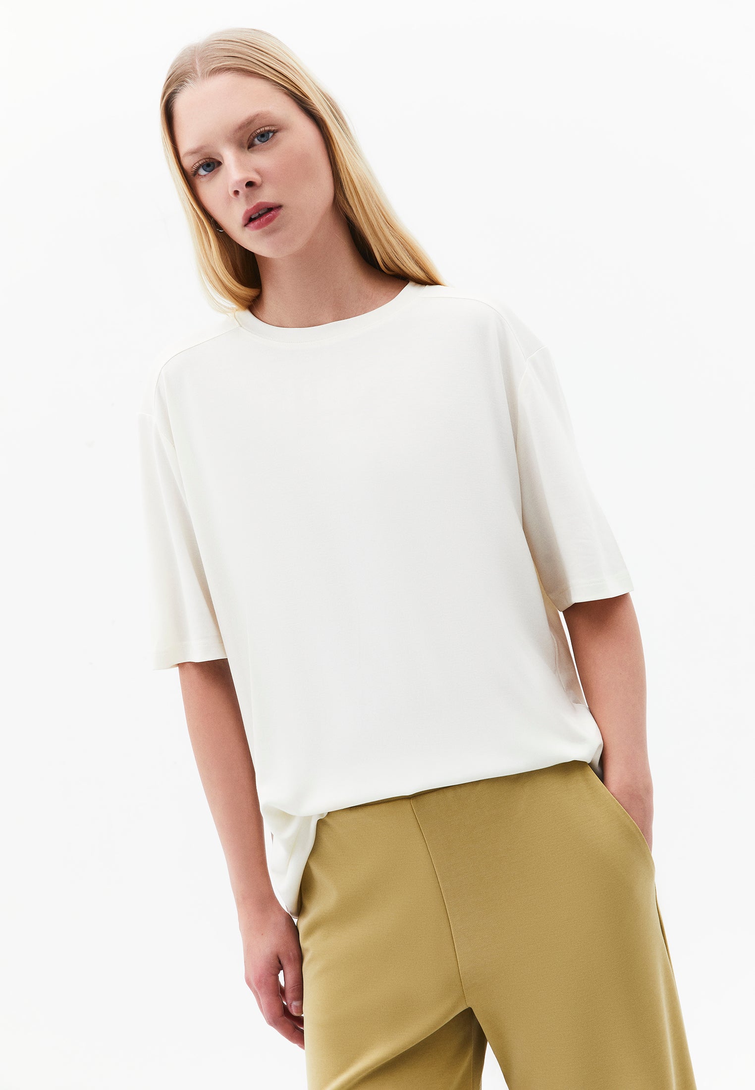 Oversize Modal Tunic - ICE MILK