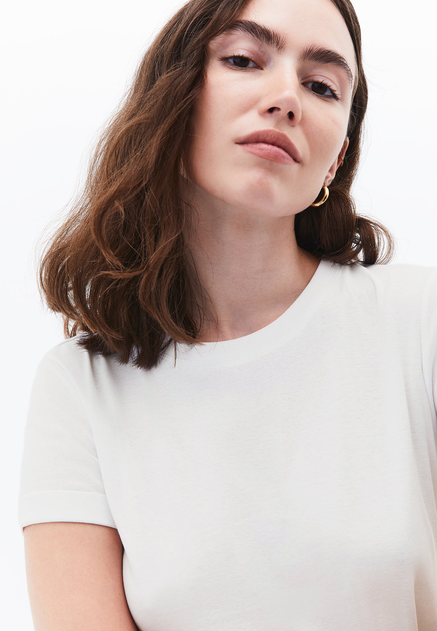 Women's Crew Neck Short Sleeve T-Shirt - ICE MILK