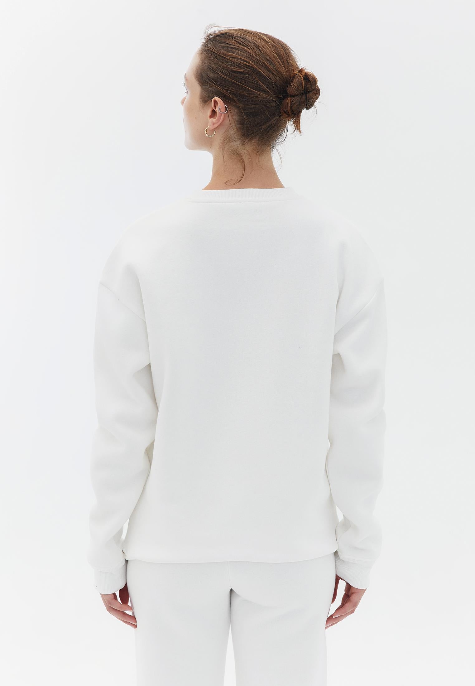 Oversize Long Sweatshirt - ICE MILK