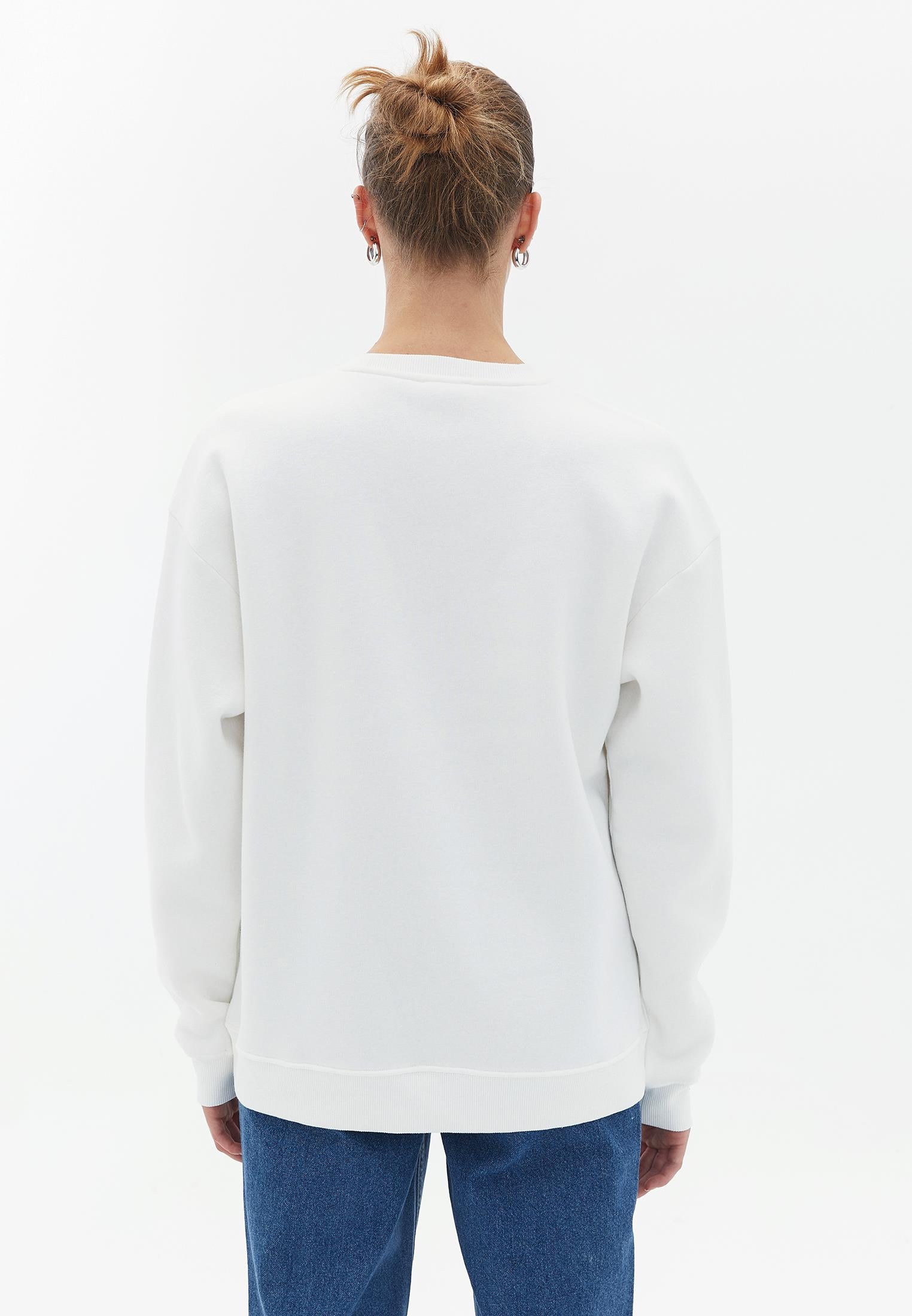Oversize Tunic Sweatshirt - ICE MILK