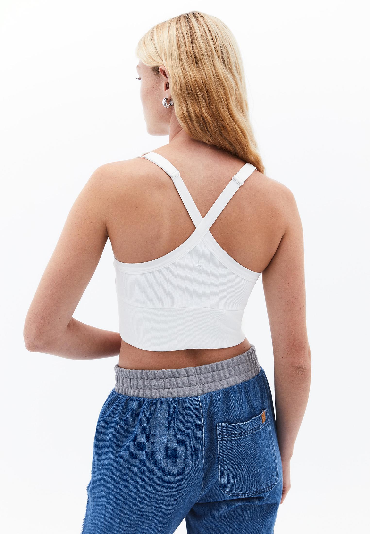 Halter Neck Cropped Top - ICE MILK