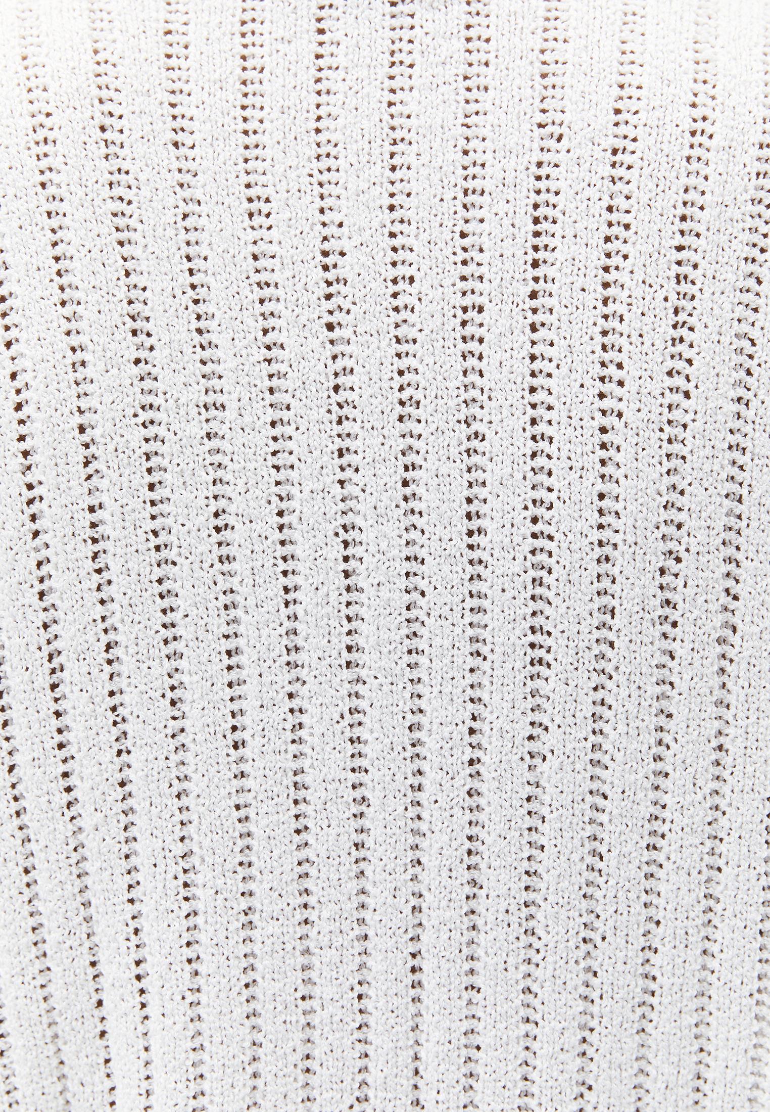 Ribbed V-Neck Long Sleeve Sweater - ICE MILK