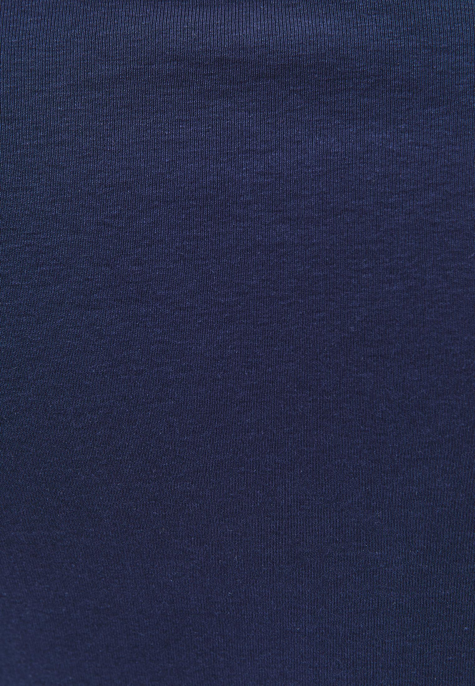 V Neck Long Sleeve T-Shirt - MIDNIGHT / ICE MILK