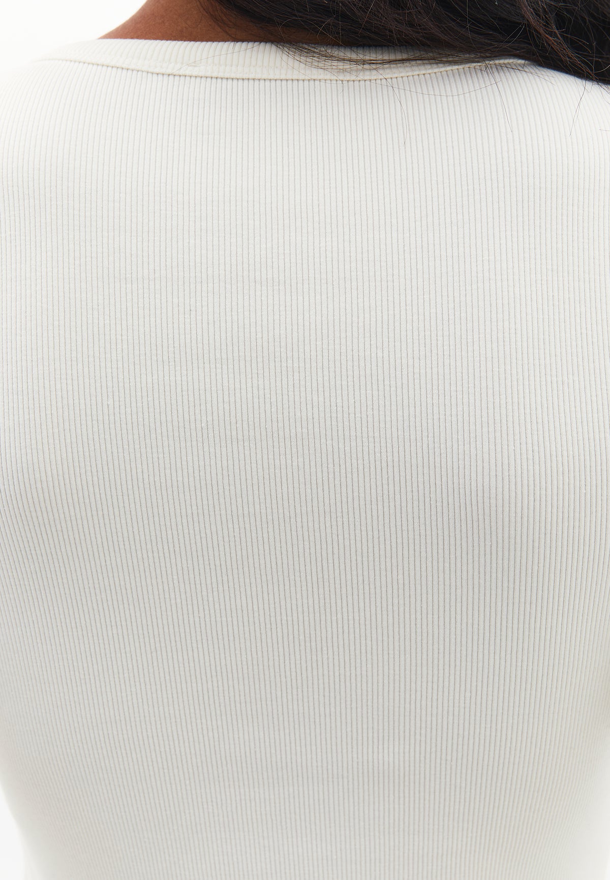 Crew Neck Long Sleeve T-Shirt - ICE MILK