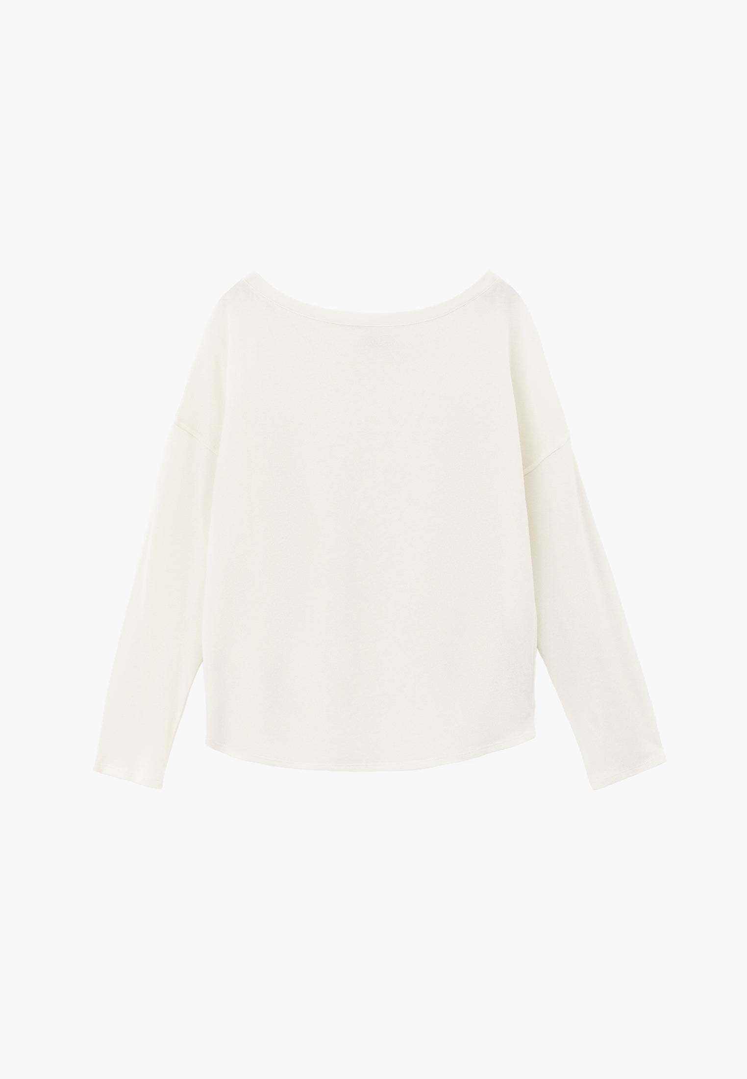 Lightweight Boat Neck Knit Sweater - ICE MILK