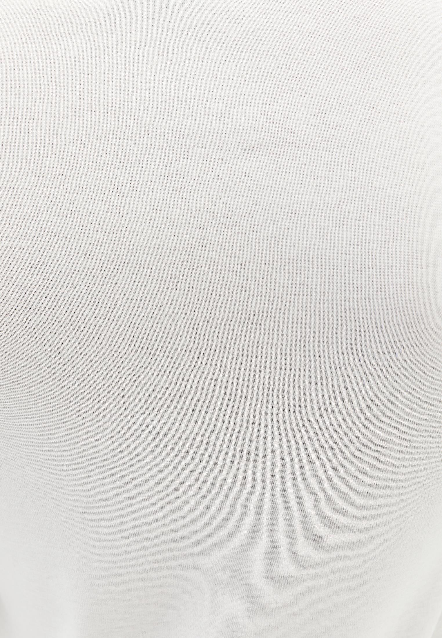 Boat Neck Slim T-Shirt - ICE MILK