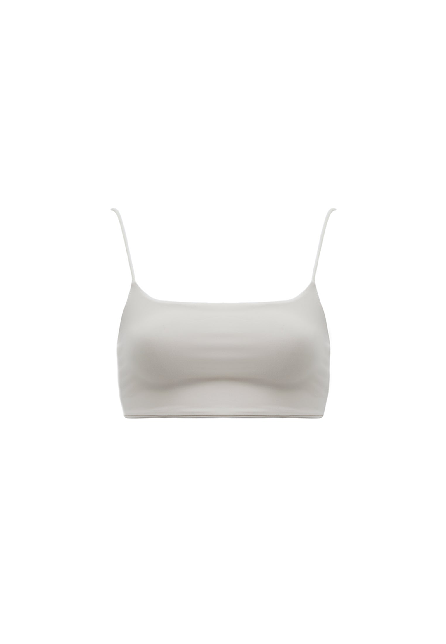 Square Neck Sleeveless Strap Bustier - ICE MILK