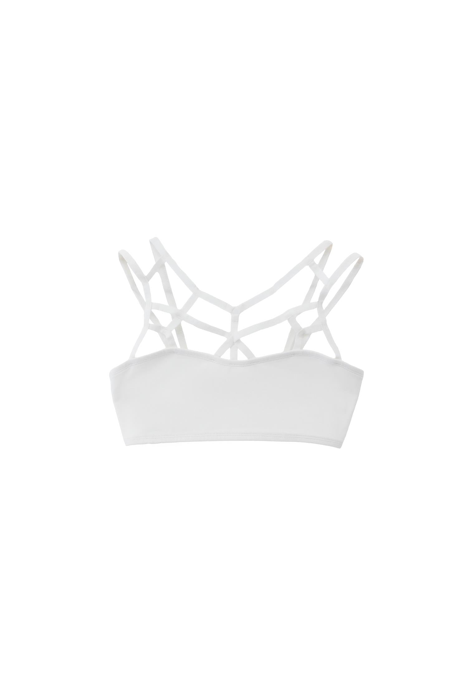 Sweetheart Neck Piped Women's Bustier - ICE MILK