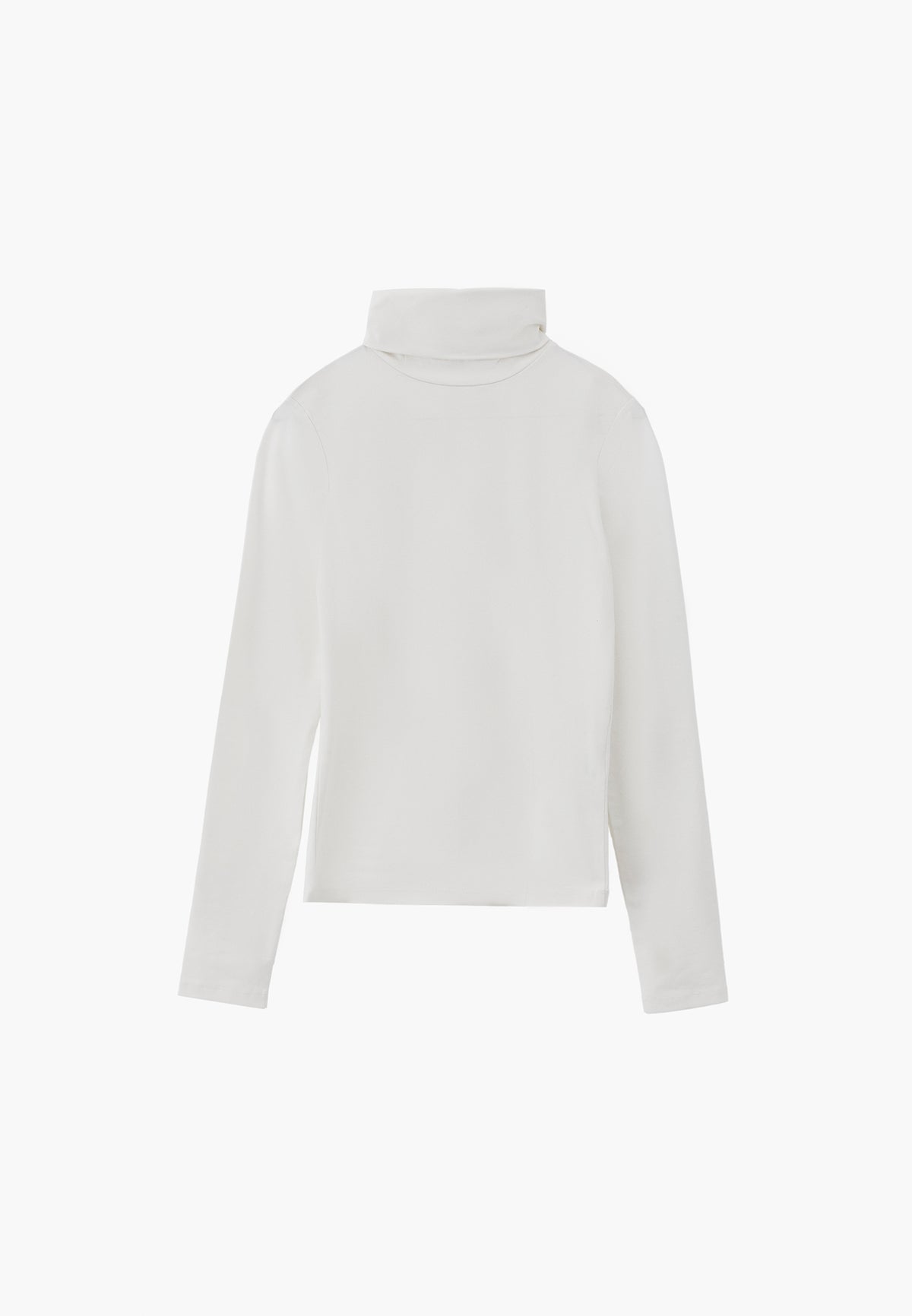Turtleneck Long Sleeve Bodycon Top - ICE MILK