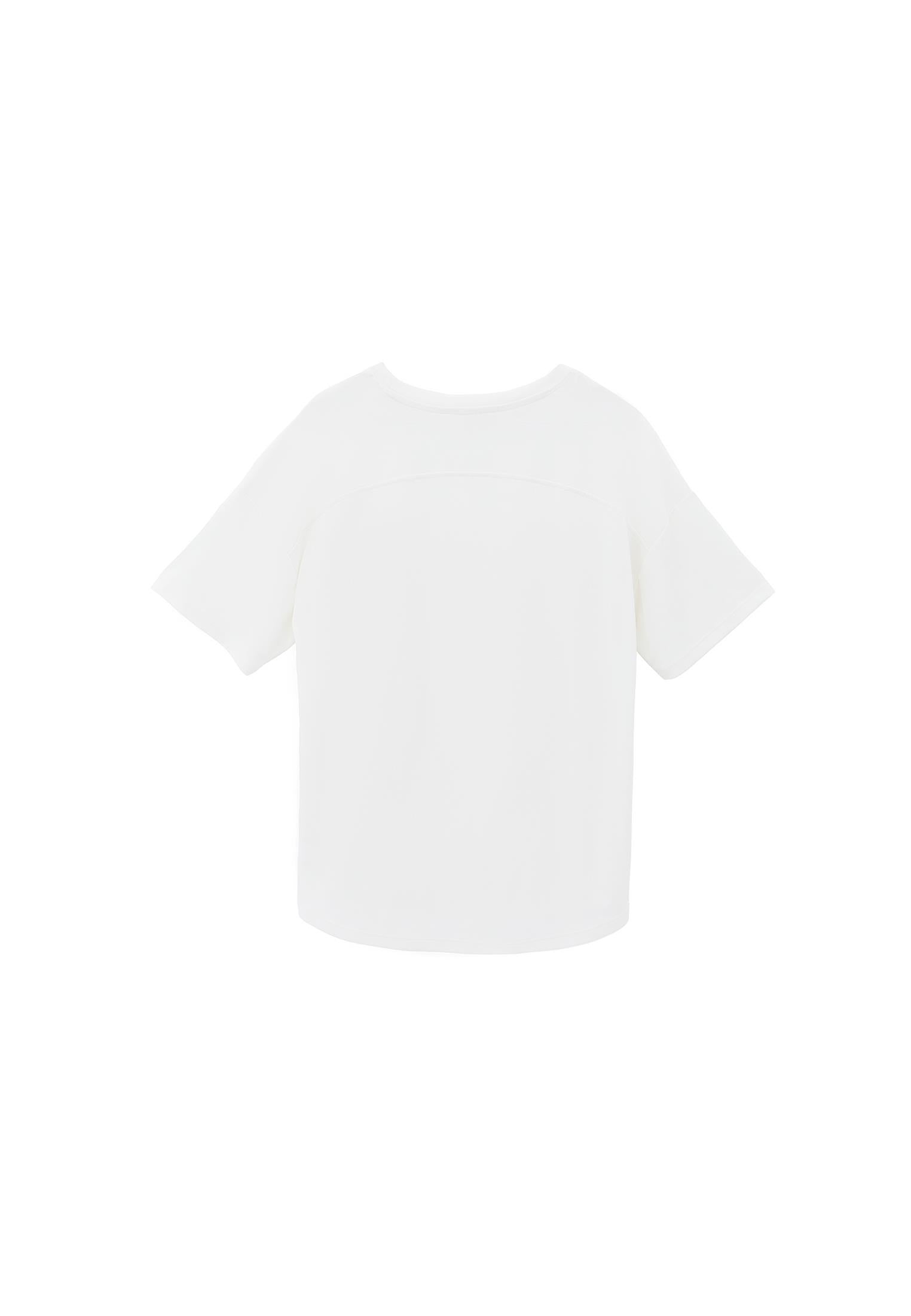Crew Neck Short Sleeve T-Shirt - ICE MILK