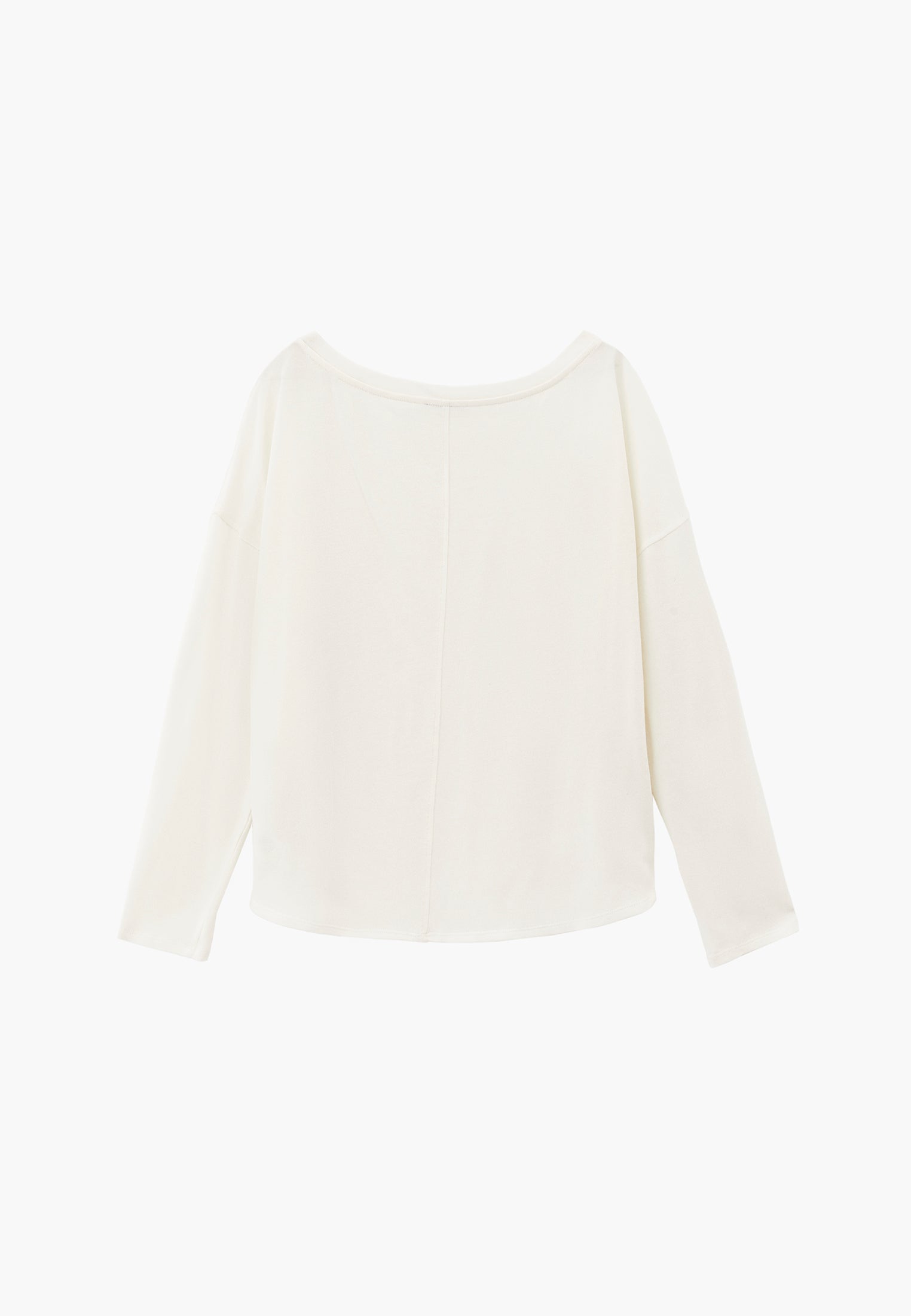 Lightweight Boat Neck Knit Sweater - ICE MILK