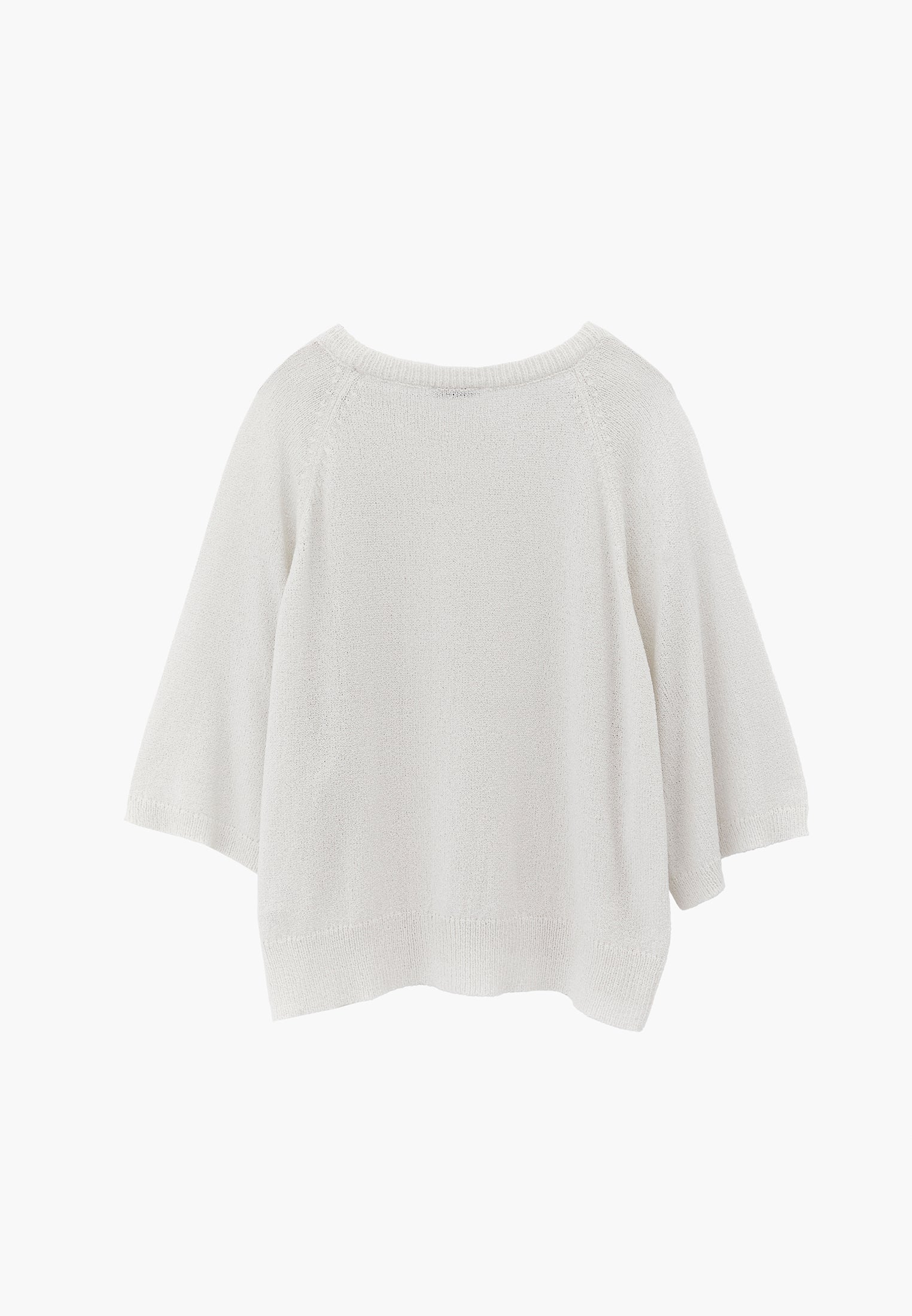 Crew Neck Raglan Sleeve Sweater - ICE MILK