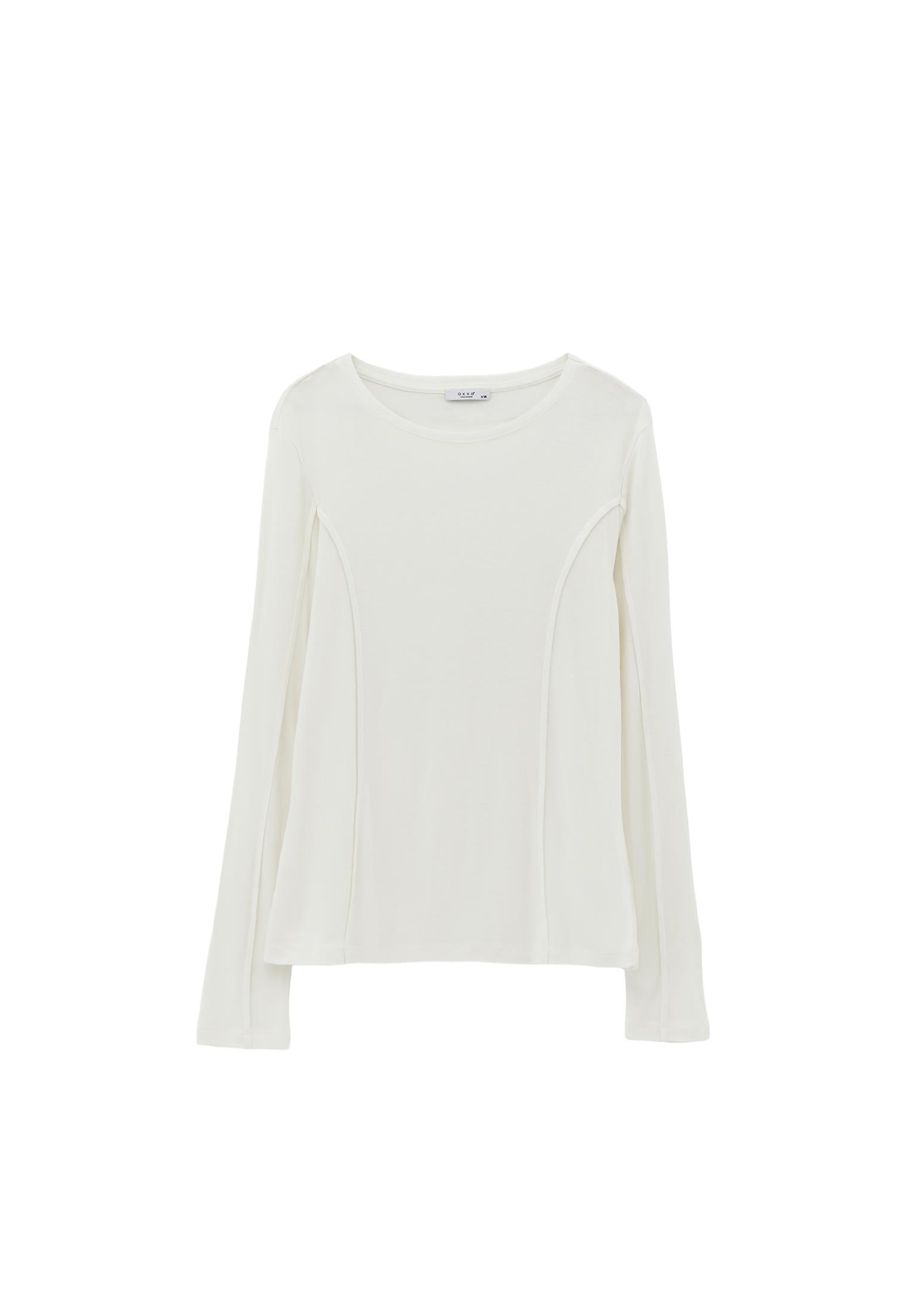 Slim Fit Crew Neck T-Shirt - ICE MILK