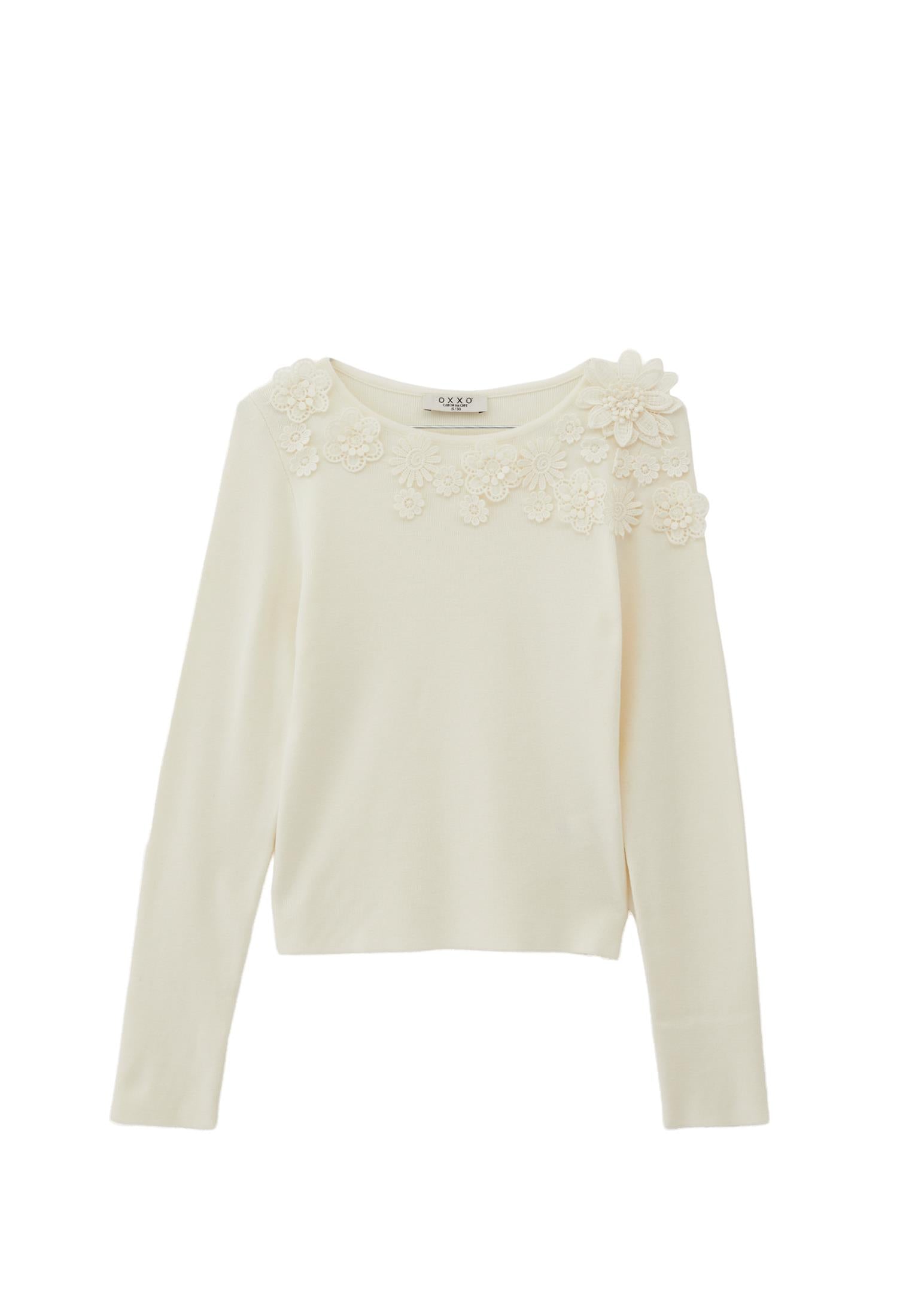Boat Neck Raglan Sleeve Sweater - ICE MILK