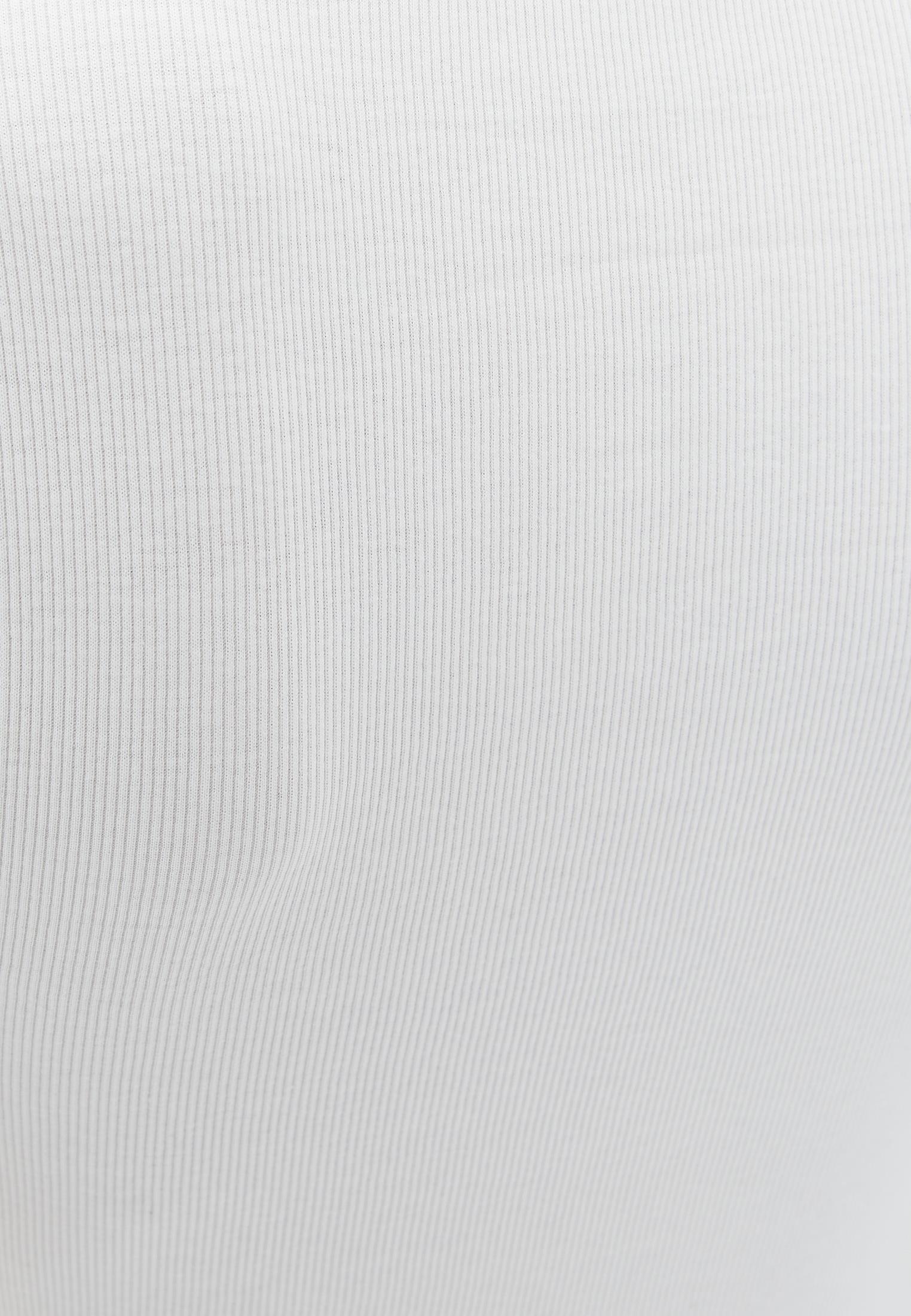 High Neck Long Sleeve Bodycon T-Shirt - ICE MILK