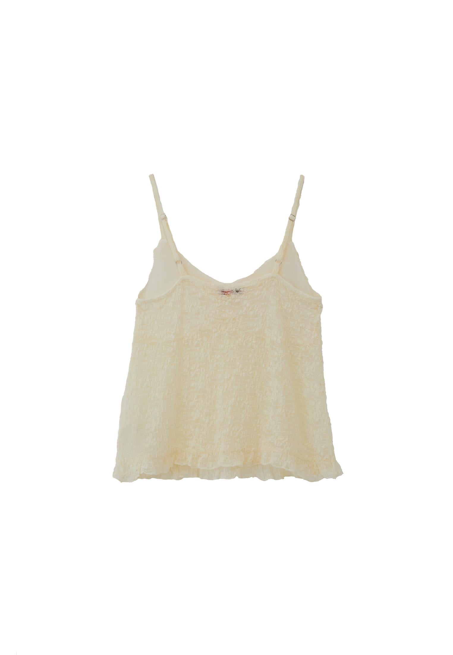 V-Neck Blouse - ICE MILK