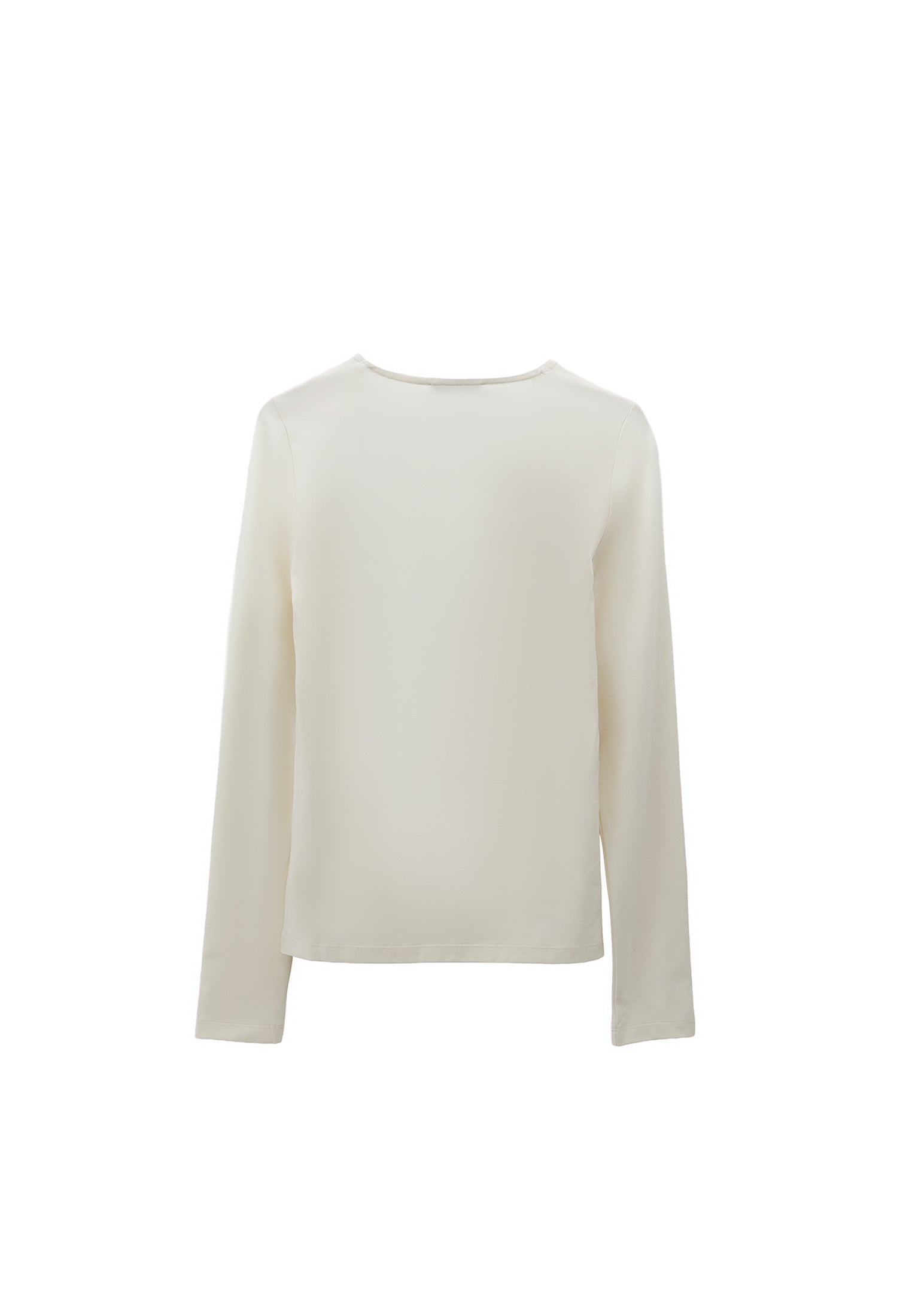 Square Neck Modal T-Shirt - ICE MILK