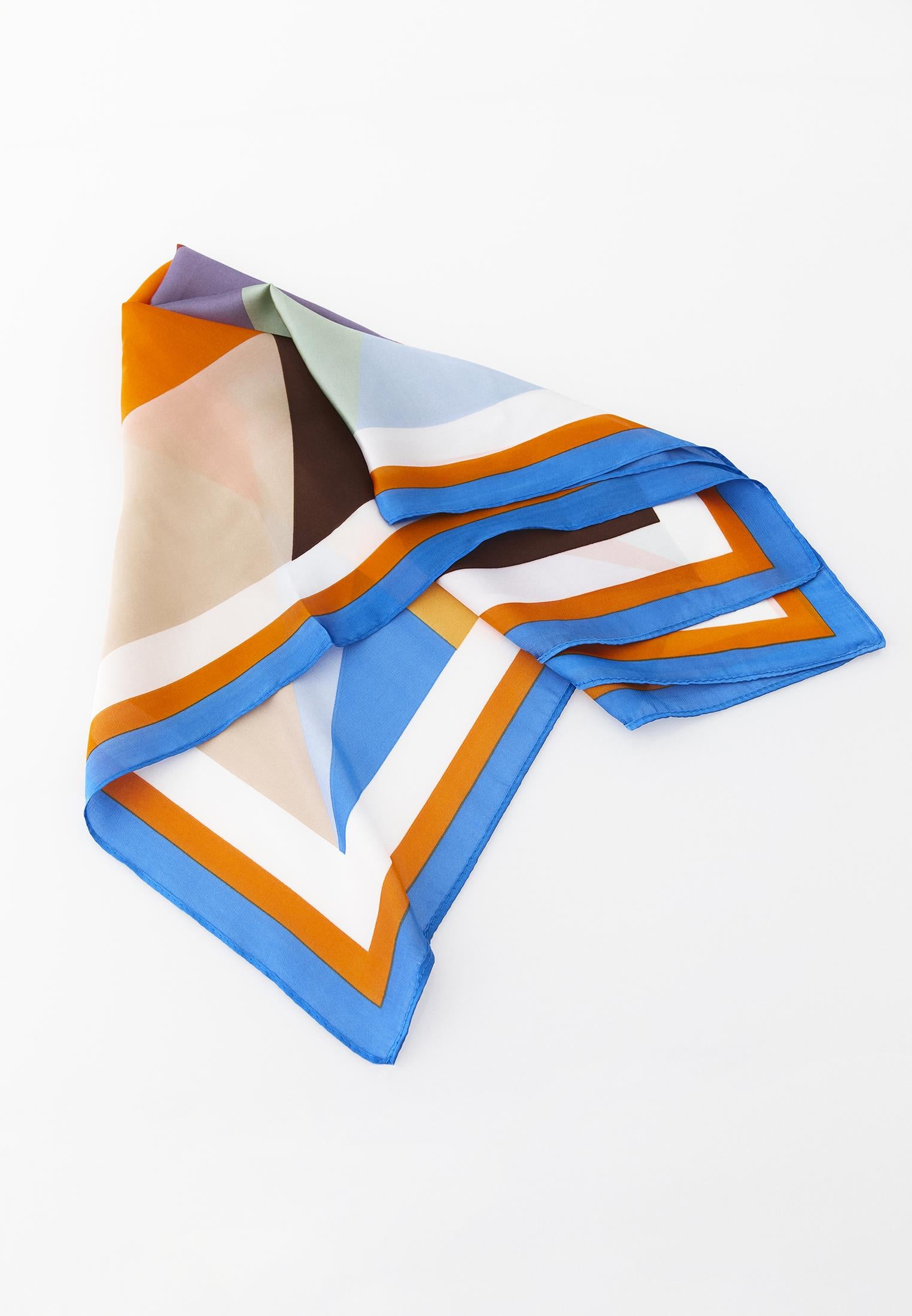 Scarf For Daily Outfit Elegance - INDIGO BUNTING