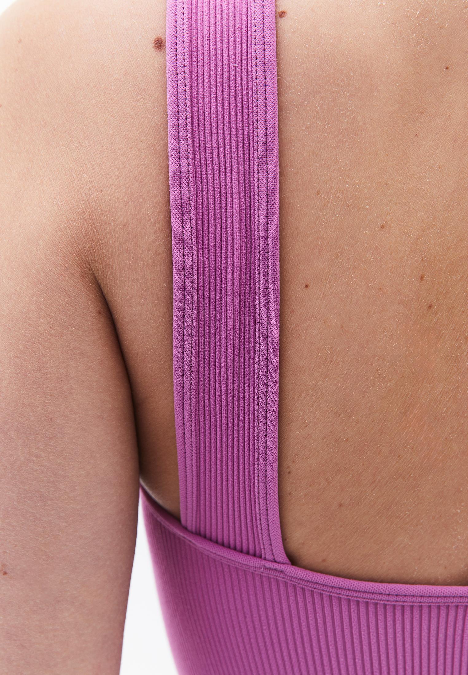 Seamless V Neck Undershirt - IRIS ORCHID