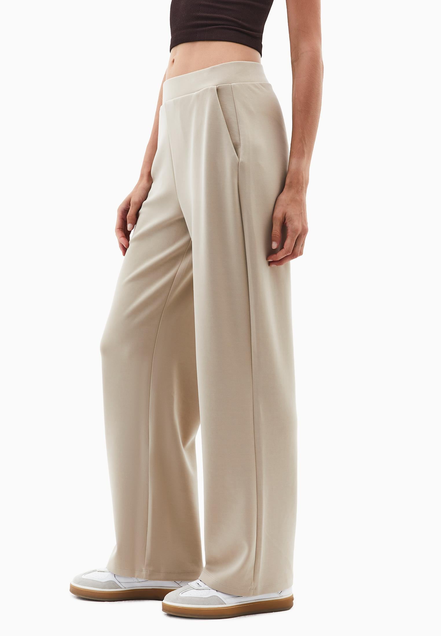 High Waist Modal Pants - ISLAND FOSSIL