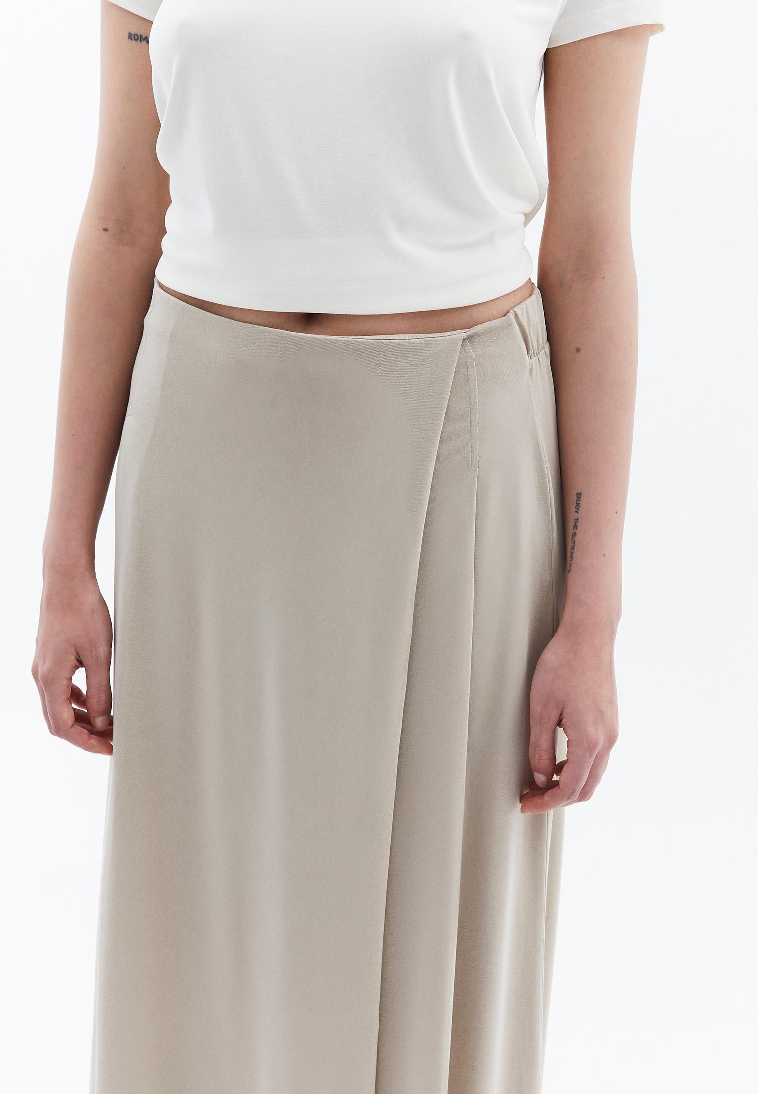 High Waist Wide Leg Pants - ISLAND FOSSIL