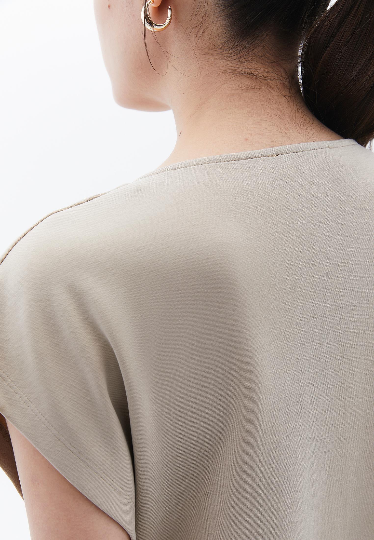 Wrap Neck Tunic Cardigan - ISLAND FOSSIL