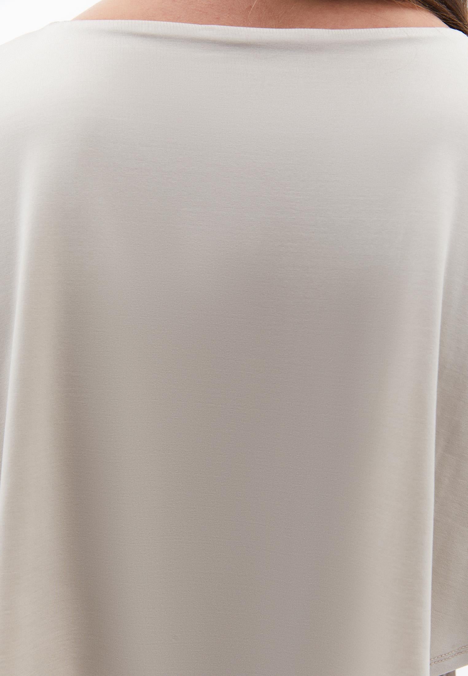 Sleeveless Crew Neck Blouse - ISLAND FOSSIL