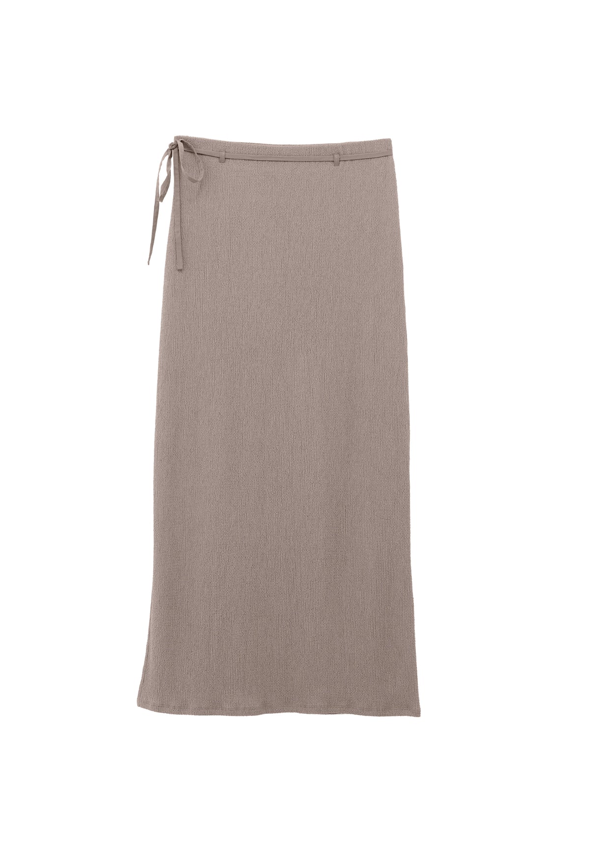 High Waist Slit Detailed Maxi Skirt - ISLAND FOSSIL