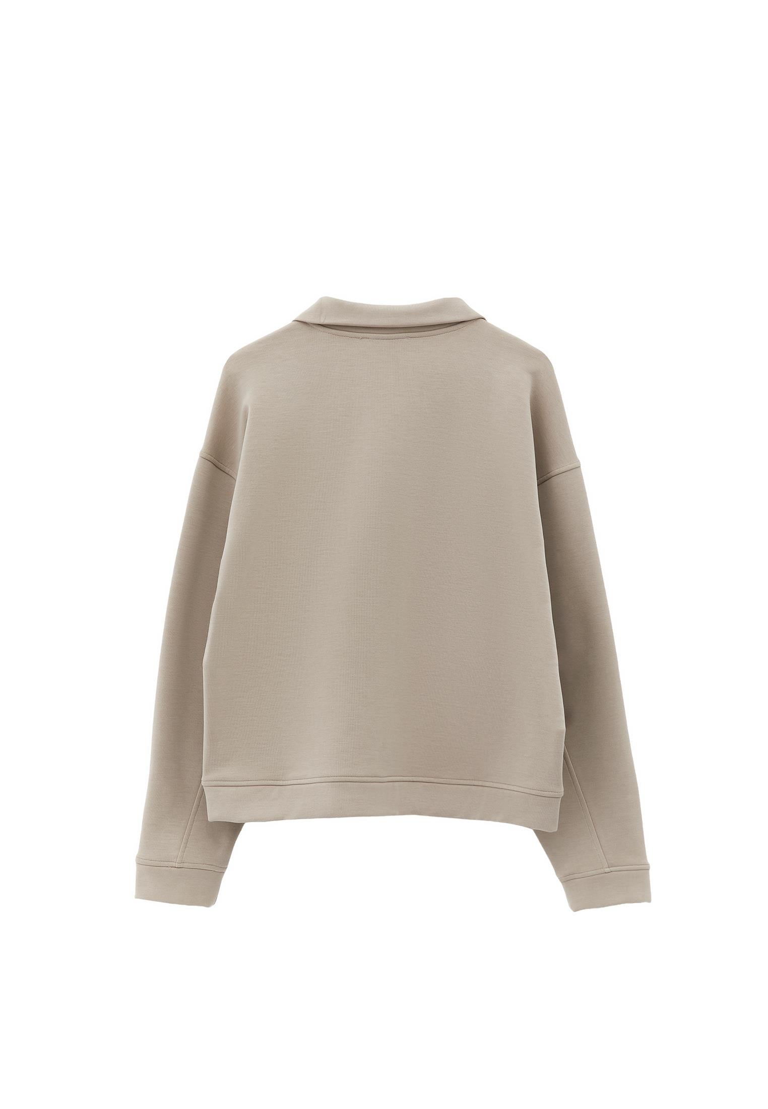 High Neck Sweatshirt - ISLAND FOSSIL