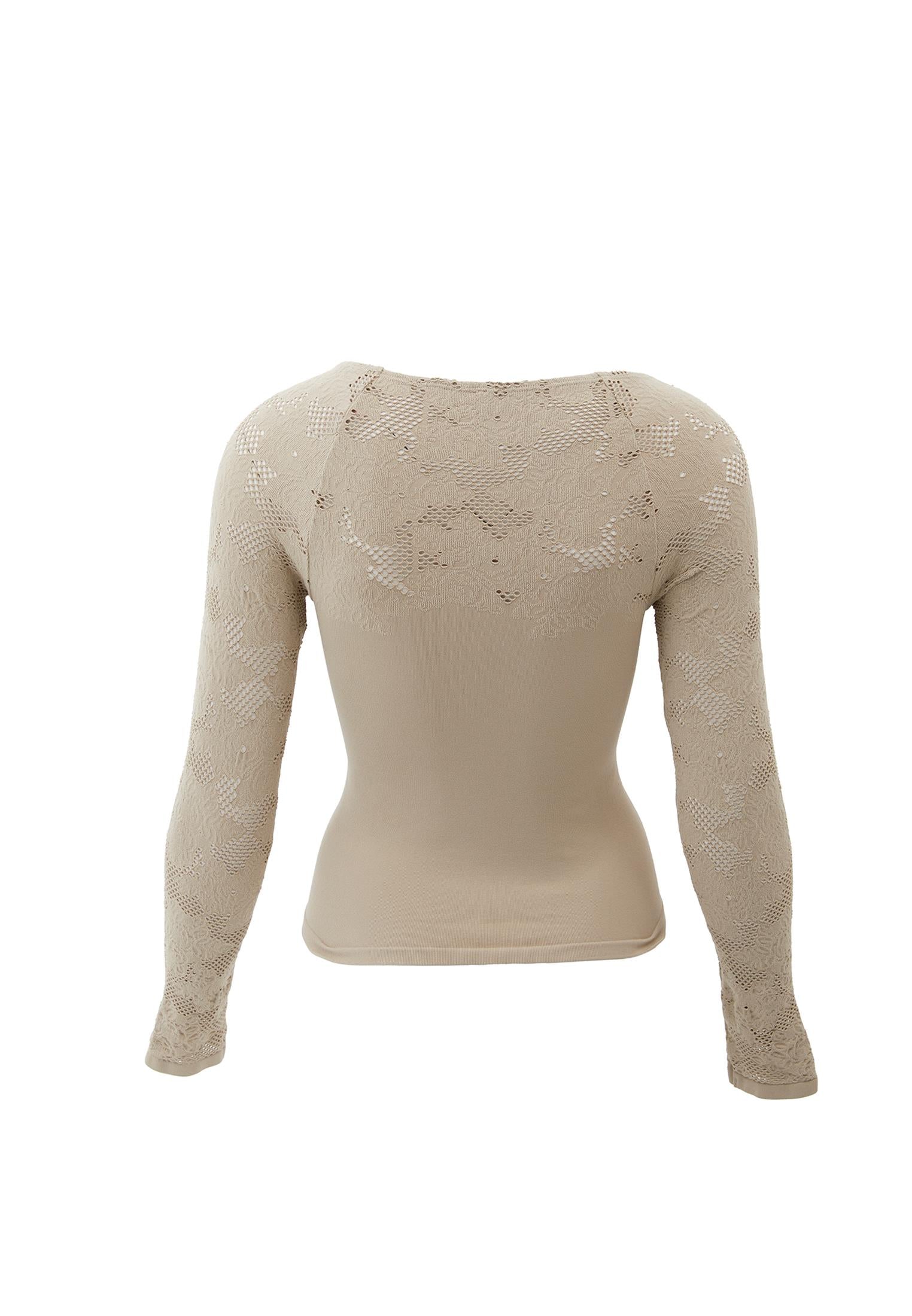 Jacquard Boat Neck Bodycon T-Shirt Long Sleeve - ISLAND FOSSIL