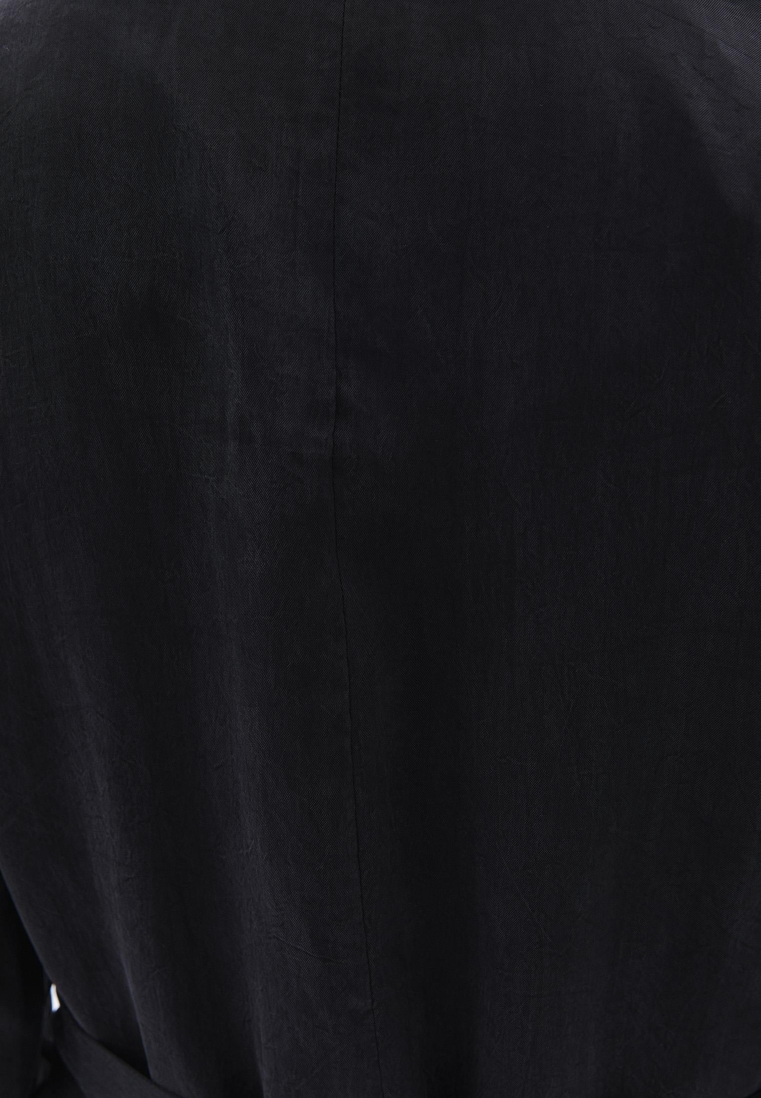 Woven Belted Loose Fit Standard Long Sleeve Jacket - JET BLACK