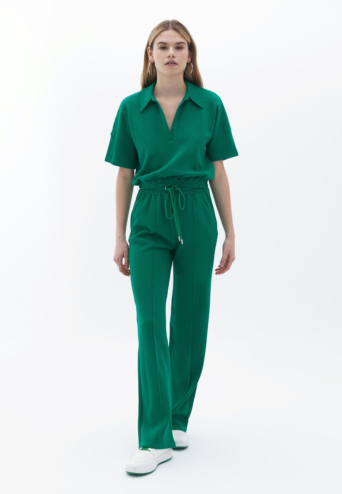 Short Polo Collar T-Shirt - JOLLY GREEN