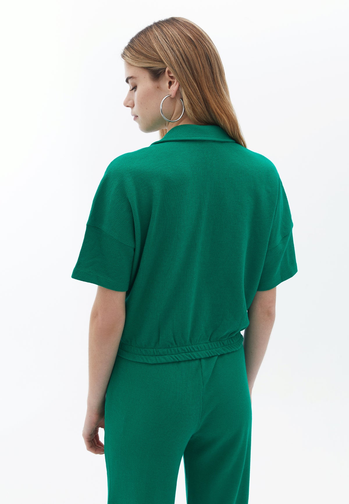 Short Polo Collar T-Shirt - JOLLY GREEN