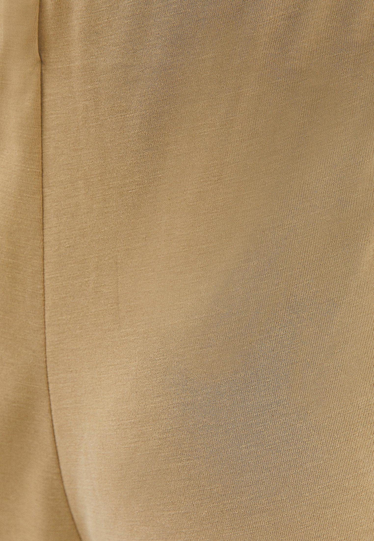 Wide Leg Elastic Waist Pants - KHAKI