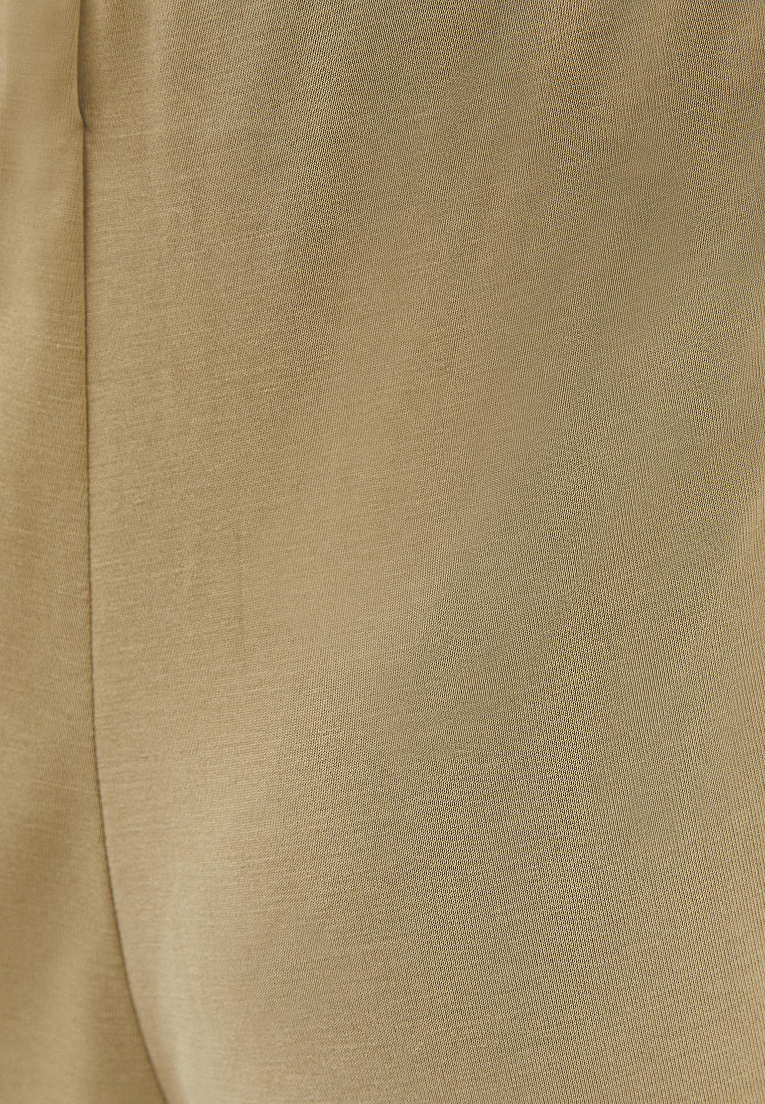 Wide Leg Elastic Waist Pants - KHAKI