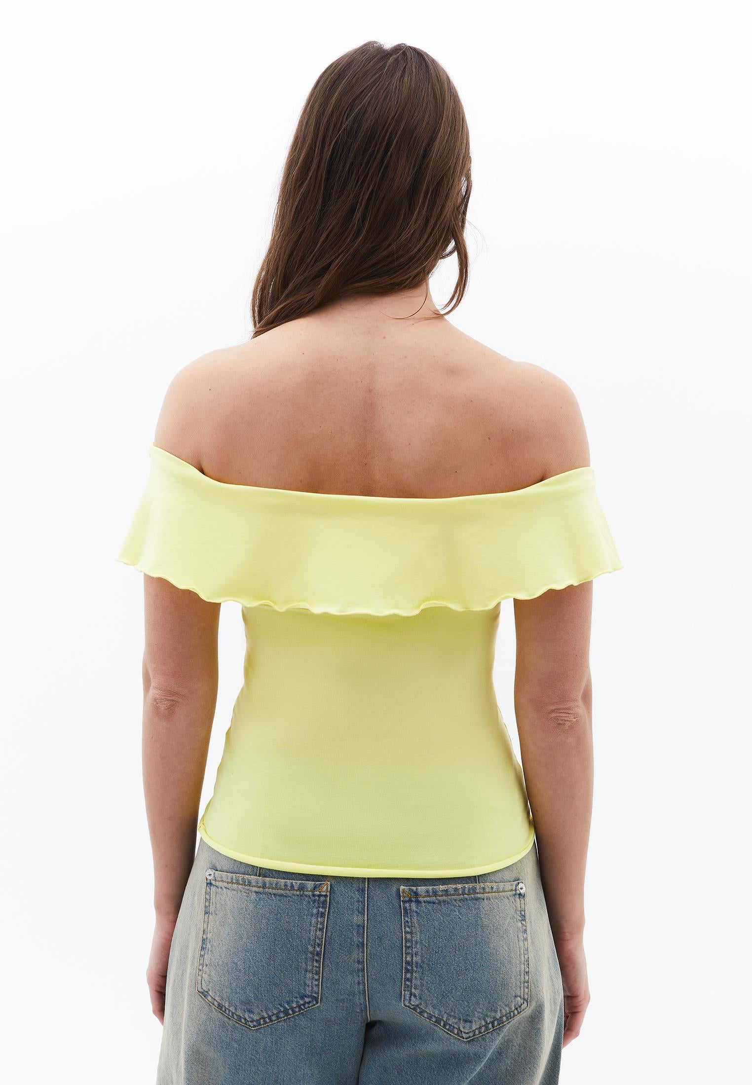 Off Shoulder Modal Blouse - LEMON VERBENA