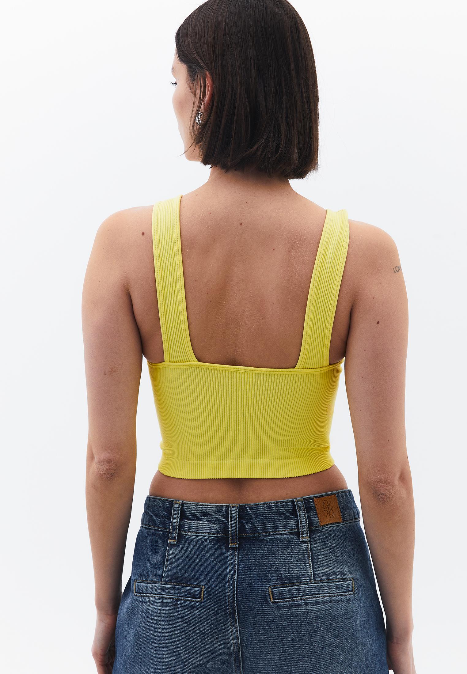 Seamless V Neck Undershirt - LEMON VERBENA